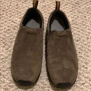 Merrell  brown slip on jungle mocs size 10
